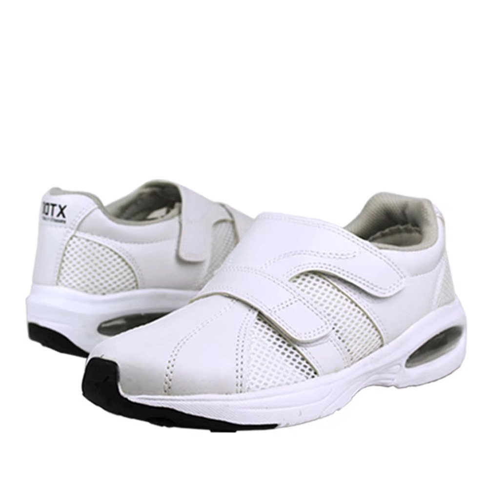 DDTX Scarpe Infermiere Uomo Donna Scarpe da Ospedale Antiscivolo Leggero e Traspirante Comodo Bianco