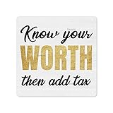 Photo Gallery cartello con citazione positiva know your worth then add tax sign decor motivational empowered woman segno decorazione per casa ufficio metallo targa decorazione da parete 20,3 x 20,3 cm Photo Gallery cartello con citazione positiva know your worth then add tax sign decor motivational empowered woman segno decorazione per casa ufficio metallo targa decorazione da parete 20,3 x 20,3 cm
