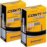 Continental 700x32-47 (28x1.5-1.75') / 32-622 - 47-622 Inner Tubes - 42mm Presta Valve (Pack of 2 Tubes) (Retail Packaging, 700x32-47)