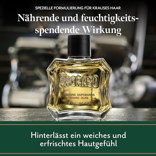 Proraso After Shave Lotion Nourishing, 100 ml, Aftershave für Männer mit Sandelholz & Shea-Öl spendet Feuchtigkeit und stellt den Hautkomfort wieder her, Made in Italy 3