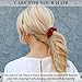 Mulberry Silk Scrunchies for Women - Premium Skinny Silk Hair Scrunchies for All Hair Types (3 Pack) - Handmade in USA Silk Hair Ties - Silk Scrunchies Frizz Prevention (Black Cherry Blossom Shade)