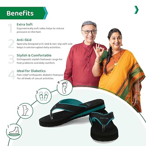 Image of ORTHO JOY Doctor Orthopedic Soft Slippers For Ladies Daily Use /mcr chappals for women /ortho slippers women