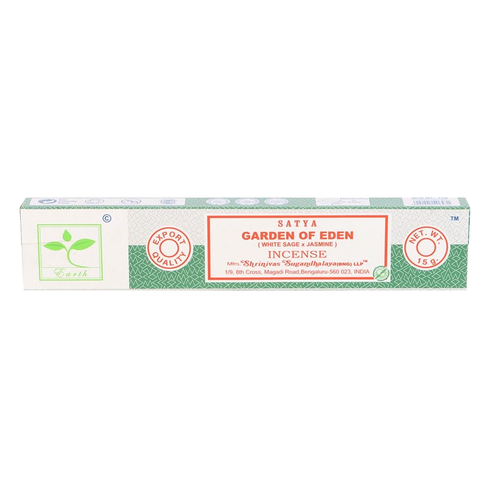 Satya Brown Garden Of Eden Earth Incense Sticks (Pack Of 6) (One Size) (Brown)