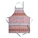Maison d' Hermine Fair Isle 100% Cotton Apron with an Adjustable Neck and Hidden Centre Pocket 27.5h by 31.5 Inch. Perfect for Thanksgiving and Christmas