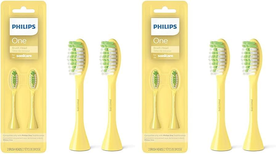 Philips One by Sonicare, 2 Brush Heads, Mango, BH1022/02 (Pack of 2)