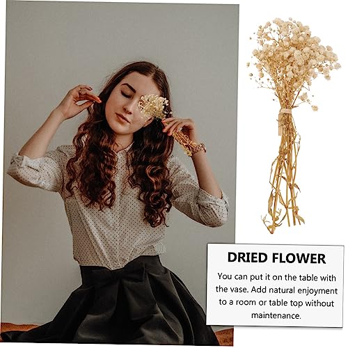 Ramo decorativo de flores secas Babysbreath falso miniatura 6