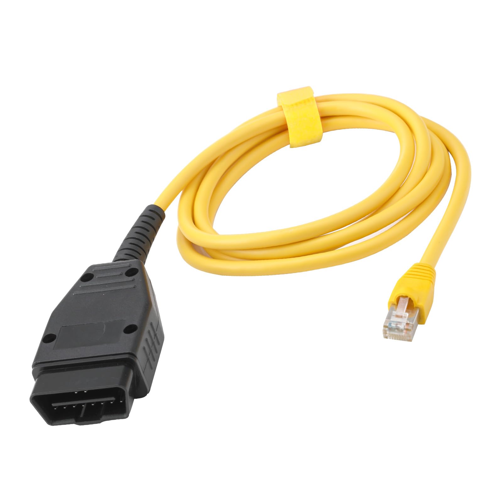 Ethernet to OBD Interface Cable for BMW F-Series ICOM Coding Enet OBD2 RJ45 Adapter 2M Ethernet Connector Tools to OBDII Interface (NO SOFTWARE/LINK INCLUDED WITH CABLE)