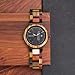 GUANKE Men Wooden Watches Colorful Bamboo Watches Week & Date Display Quartz Couples Watches Handmade Casual Multifunction Wood Wristwatch for Men Christmas Gifts
