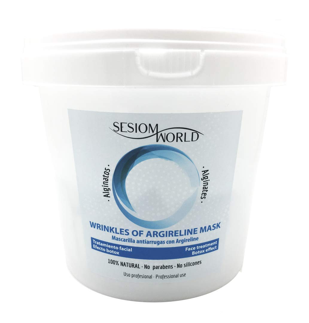 Sesiomworld Maschera professionale Alginati con Estratto di Argireline (Effetto Botox) Viso 100% Naturale 1 Unità 390 g