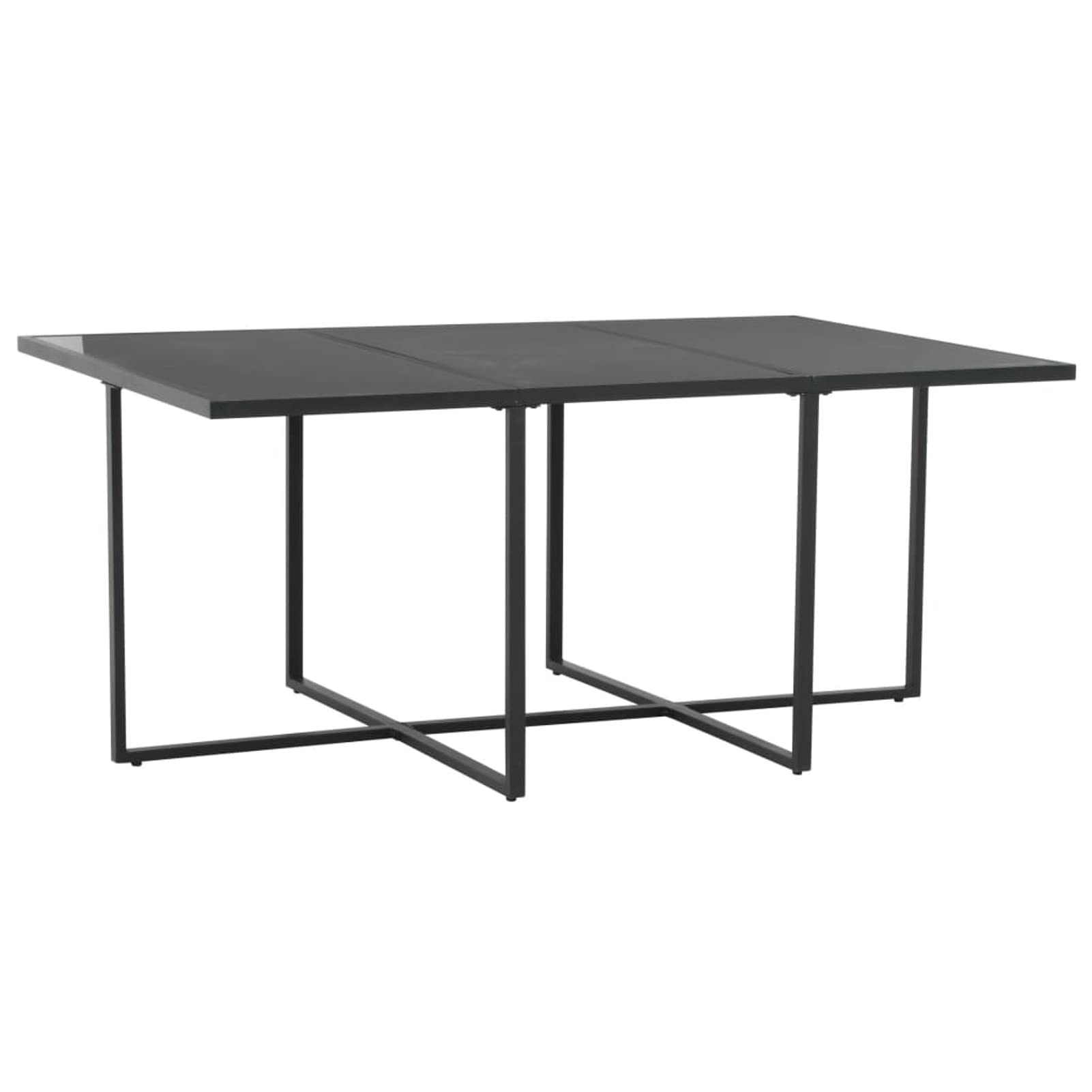 Gecheer Conjunto Mesa y Sillas Jardin de Ratán 7 pzas Muebles Jardin Exterior con Cojines,Set de Comedor de Jardín Mesa y Sillas Terraza Balcón,Muebles Salón Jardín Modular,Negro