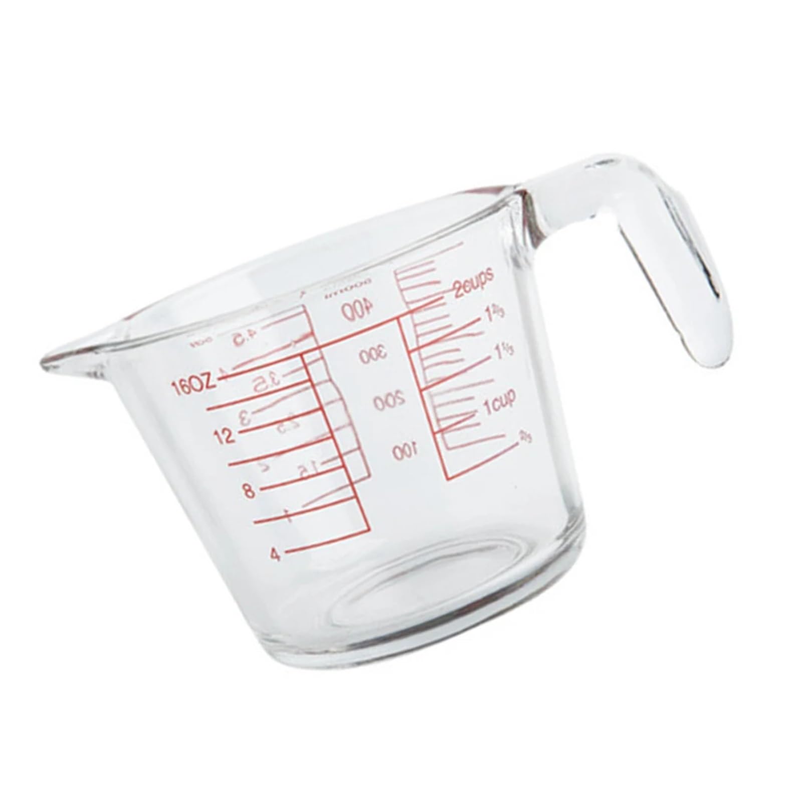Glasmessbecher Messbecher aus Glas, 1000 ml, schwer, mit klarer Skala, for Milch, Kaffee, Saft, Essig und andere Flüssigkeiten