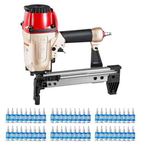 meite MTCS3040L Concrete Nail Gun with 12GA 7/8 Inch Plastic Collated Drive Pins 1000PCS, Concrete Nail Pinner for Concrete Ceiling Frame Fixing Drywall Track, Accepts 1/2'-1-1/2' Drive Pins