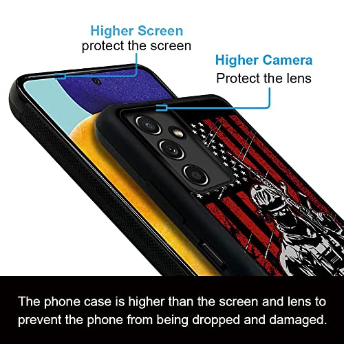 Compatible With Samsung Galaxy A13 5G Case,Cool Pattern Plexiglass Samsung A13 5G Cases For Boys Men,American Soldier Flag Pattern Shockproof Anti-Scratch Case For Samsung A13 5G 6.5 Inch #TOP3