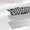 Teclado mecánico Redragon K668 de 108 teclas intercambiable en caliente con RGB cableado, 4 teclas extra | teclas de acceso directo para silenciar, calculadora y escritorio, amortiguación de ruido para sonido cremoso thocky, listo para intercambiar, software PRO 8