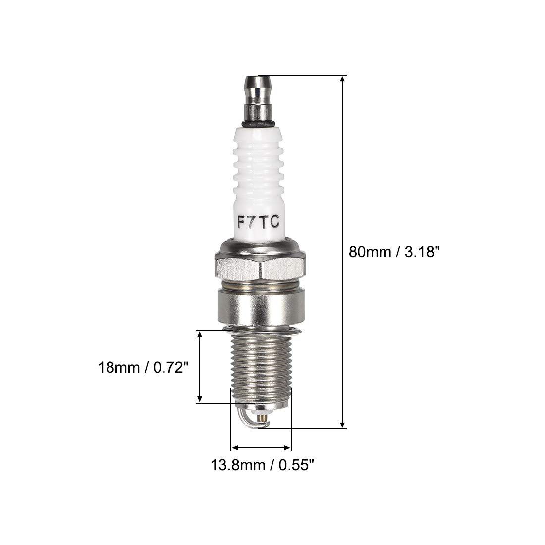 F7TC Spark Plug L7T DLS Spark Plug For Generator Lawnmower Tractor Rototiller Water Pump Go Kart Farm Machinery Parts