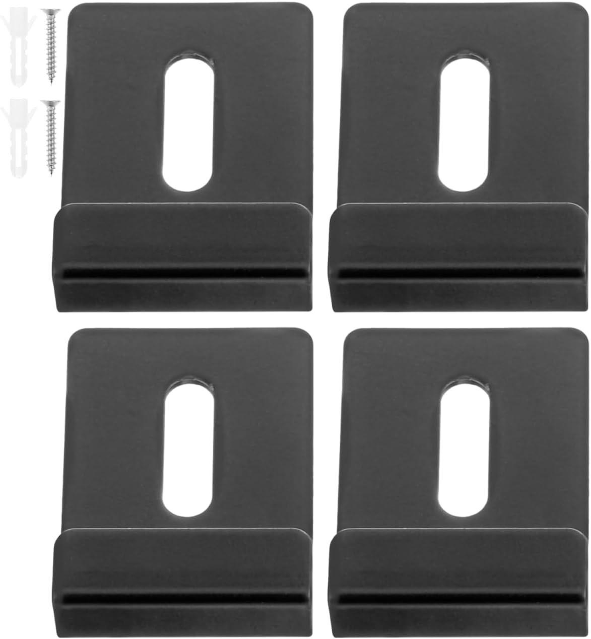 4Pcs Heavy Duty Mirror Brackets Wall Mounting Clips for Mirrors Elegant Utility Hook for Secure Installation Wide Channel Design for Stability