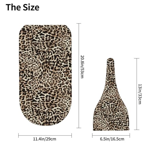 Image of Leopard Print Newborn Swaddle Blankets Cheetah Print Baby Stuff Soft Swaddling Blanket With Beanie Sets Gifts For Infant Boys Girls