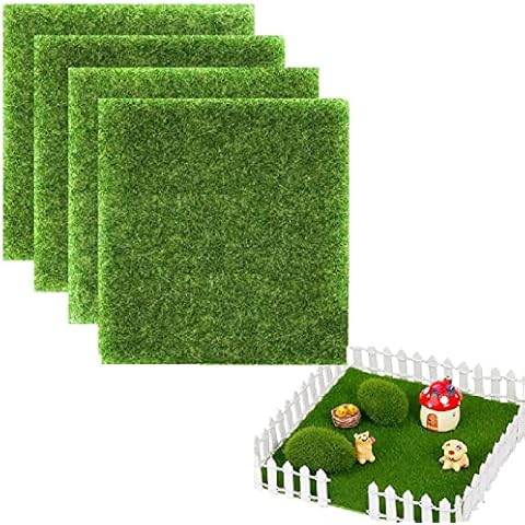 Kunstrasen Miniaturgarten,Miniatur Garten Deko,Künstliche Moos Miniatur Cover