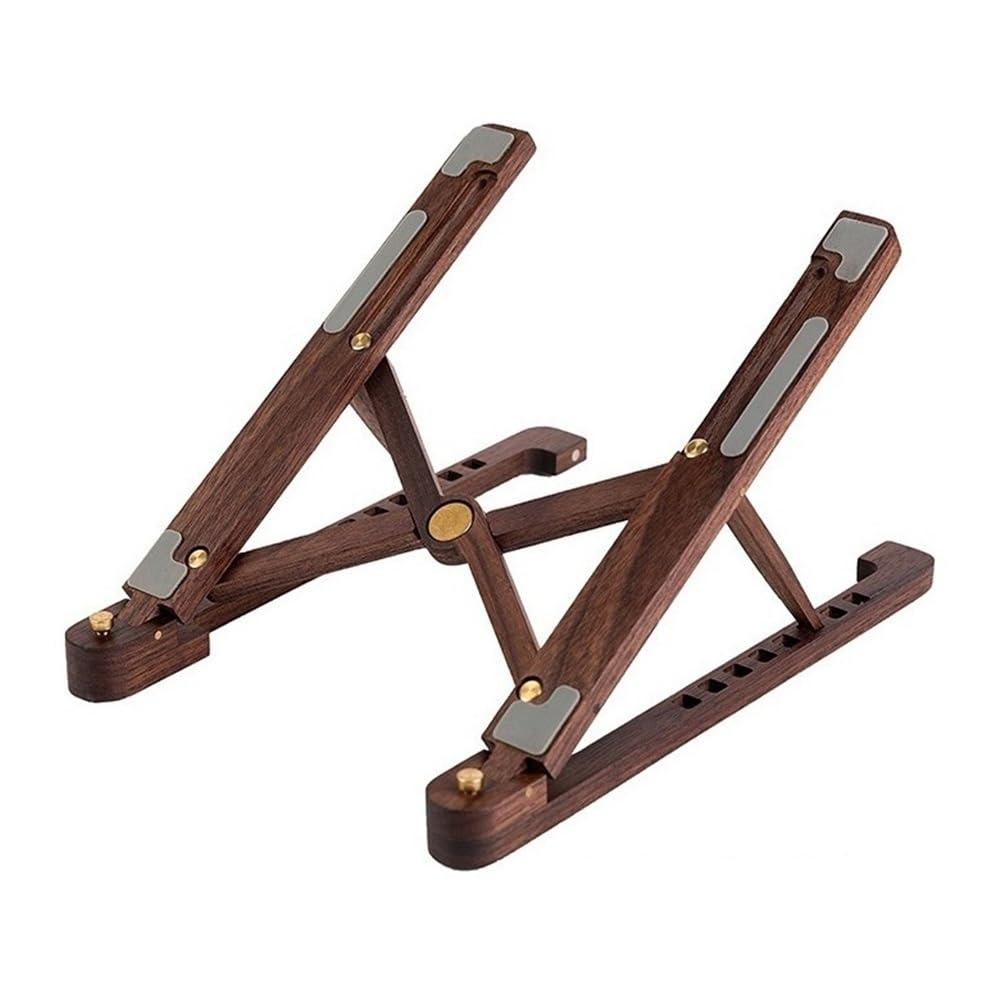 Soporte de madera para portátil ajustable ideal para teletrabajo en casa 8