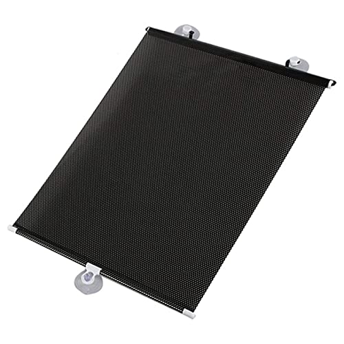 Saugnapf Sonnenschutz Rollos Ohne Bohren,Einziehbare Verdunkelungsrollos Für Fenster,Temporäre Jalousien,Tragbare Wärmeisolierte Sichtschutzvorhänge,Dachfenster Rollo,Black-40×60cm(15.7*23.6in)