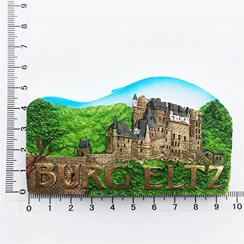 Imán refrigerador 3D Burg Eltz Alemania souvenir miniatura 5