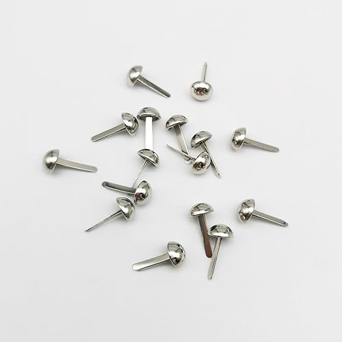 Miniatura 8 de 300 piezas de sujetadores de papel, sujetadores redondos para manualidades, proyectos escolares, álbumes de recortes, manualidades, suministros de