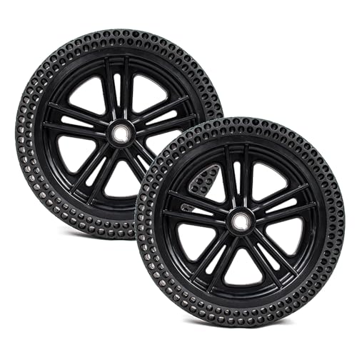 12 Inch Wheelchair Rear Wheels, Electric Wheelchair Accessories, Honeycomb PU Solid Replacement Wheels, 12.5x2.50/62-203