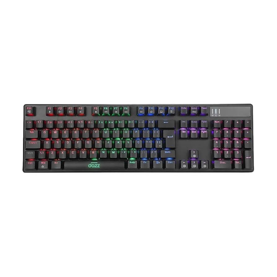 Teclado Gamer Dazz Cybertronic Switch Content Blue Rainbow