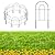 MOOACE Decorative Garden Fence 10 Pack, Total 10ft(L) x 24.5in(H) Rustproof Metal No Dig Fence, Garden Fencing Animal Barrier, Flower Fences and Borders for Dog, Yard, Patio, Outdoor Decor, Black