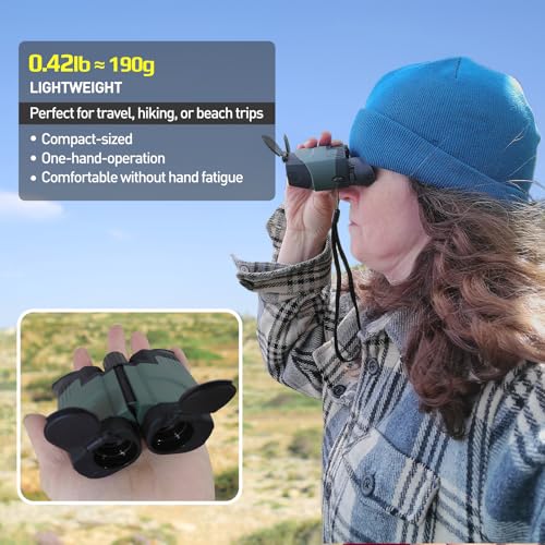 Binoculares 10x21 Compactos para Adultos miniatura 2