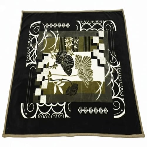 Image of Heavy Reversible Blanket for Winter (weight-5kg), Ultra Soft & Cozy Double Bed Blanket, Skin Friendly, Warm & Breathable Blanket for Home Use, Heavy Winter Quilt, (COFFEE,King Size 80*90inch)