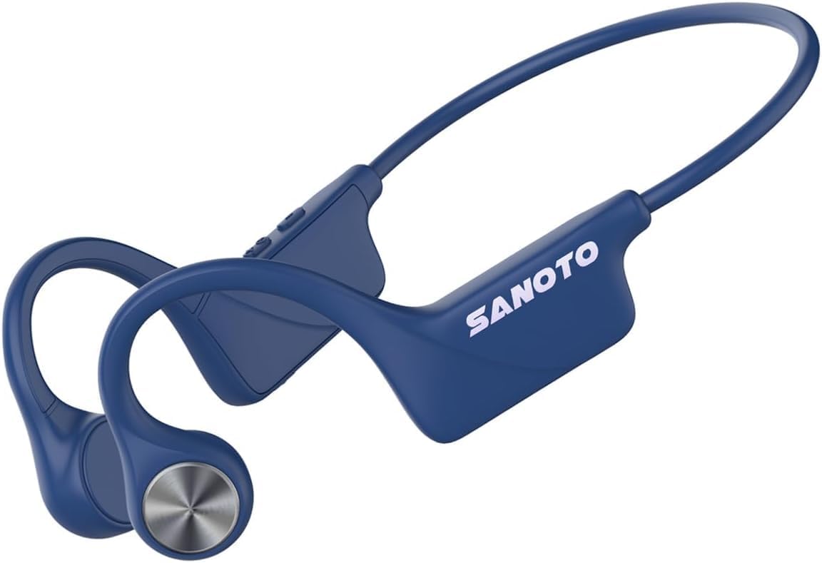 Casque Conduction Osseuse LINNIW Bluetooth 5.3 - étanche IPX7, 10h Autonomie, Pour Sport, Natation, Course