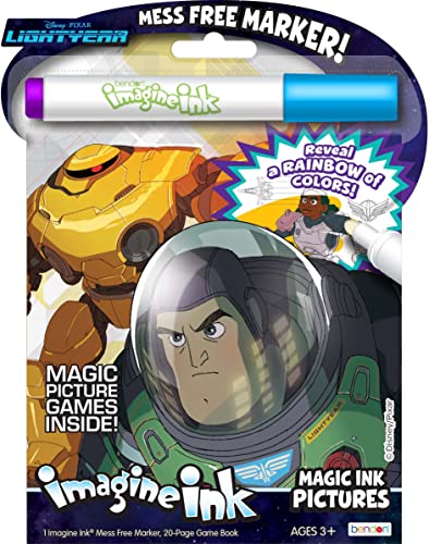 Livre de coloriage anti-tache Disney Pixar Lightyear Imagine Ink feutre magique sans dégât 53441