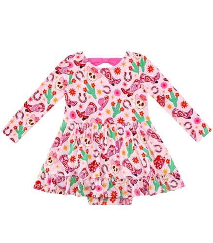 Baby Girl Clothes Newborn Romper Dress Long Sleeve Infant Summer Outfits Jumpsuit Bodysuit,Viscose Made from Bamboo