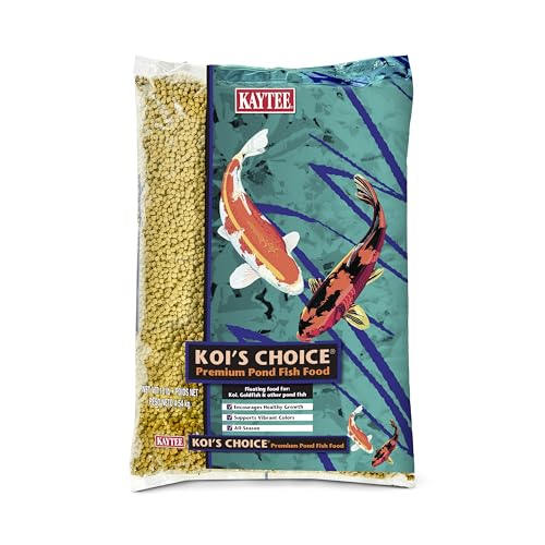 Kaytee Koi’s Choice Koi Floating Fish Food, For Koi, Goldfish and Pond Fish, 10 pounds