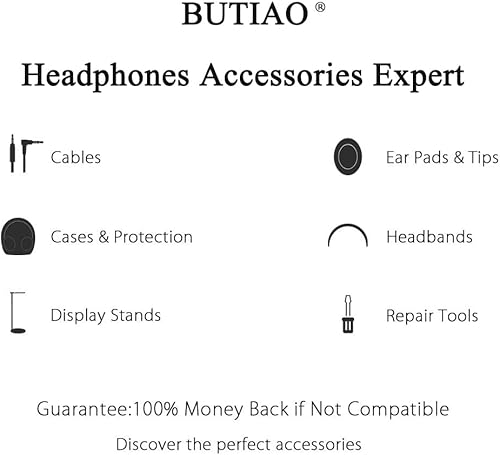 Miniatura 6 de Crusher WirelessANC Hesh 3EVOANC - Almohadillas de repuesto de espuma viscoelástica de cuero con proteínas, piezas de reparación para Skullcandy