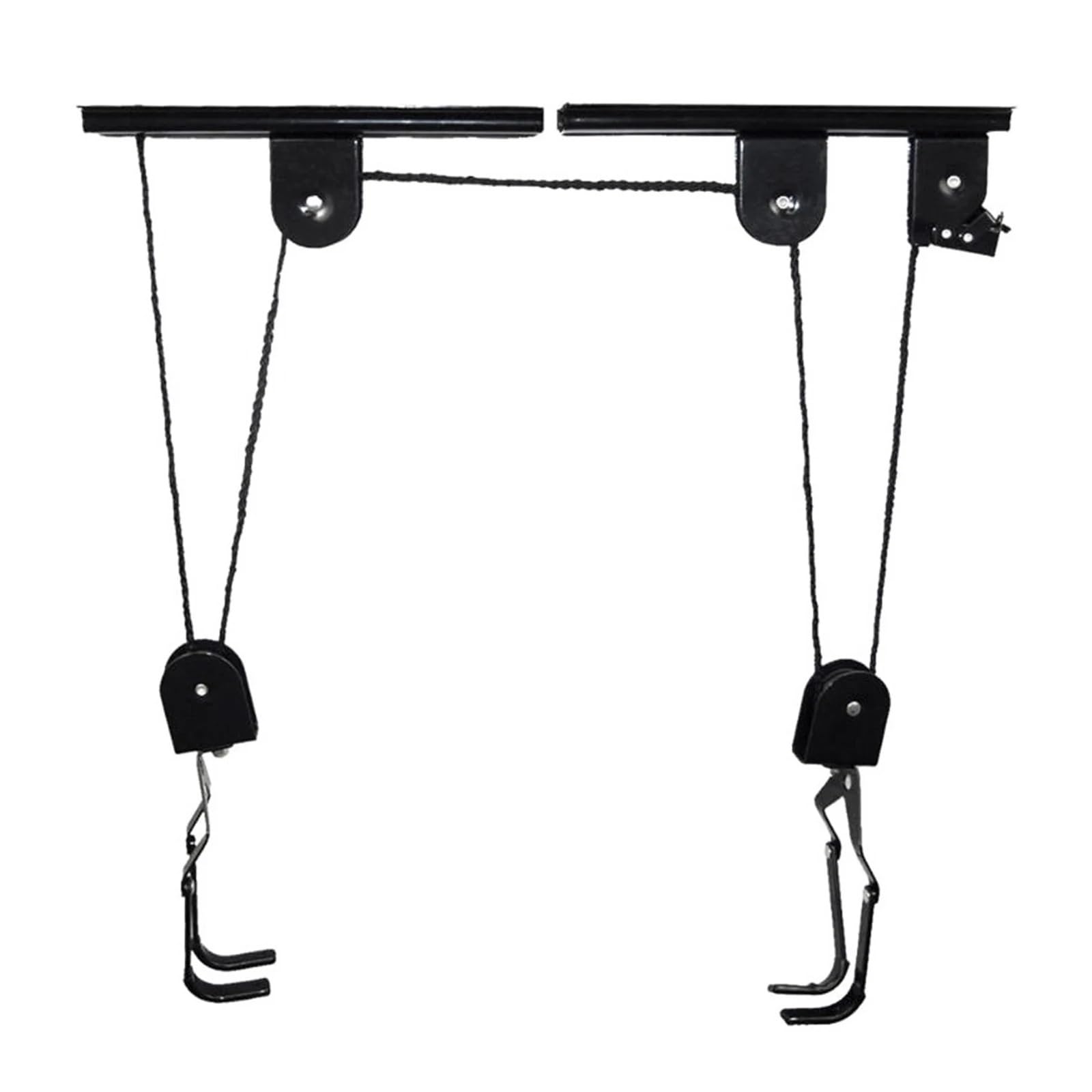 Polipasto Cabrestante Eléctrico Cabrestante Elevad Alzamiento de bicicletas Almacenamiento en garaje de polea de elevación de bicicletas | Con soporte para rodamientos de 20 kg, colgador de bicicletas de techo resistente