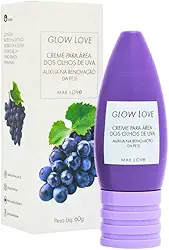 Creme Para Área Dos Olhos De Uva Glow Love - 60G,Max Love