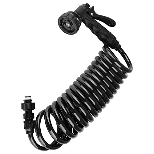 Dura Faucet DF-SA187-BK RV Exterior Quick Connect Sprayer & Hose Kit (Black)