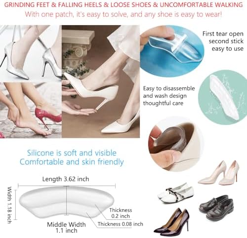 28PC High Heel Inserts Prevent Rubbing Blister Pad Self-Adhesive — 사진 3