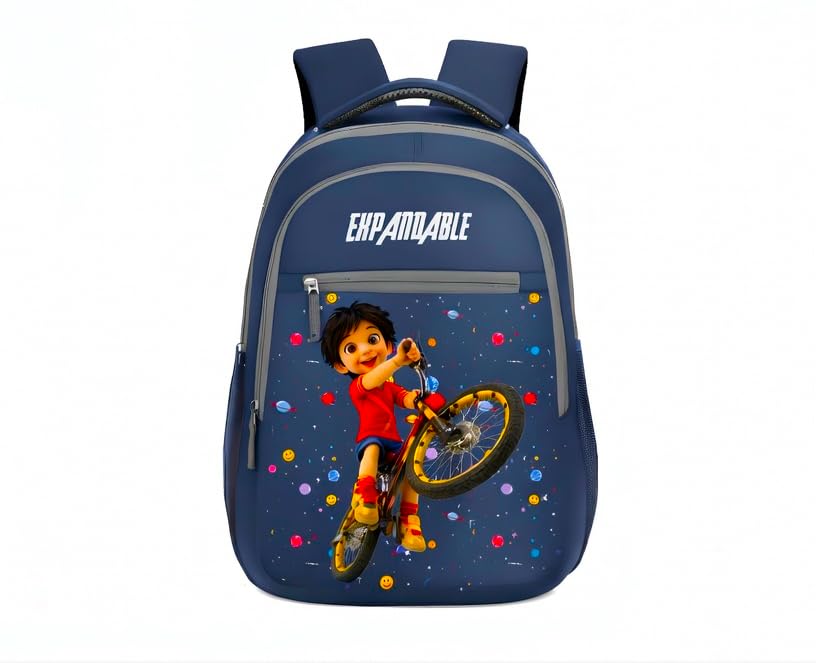 expandable Shiva Printed Premium Kids School Backpack – Lightweight, Durable 3D Character Design for Boys & Girls – Ergonomic Adjustable Straps for Preschool, Kindergarten, and Primary School-picture-22