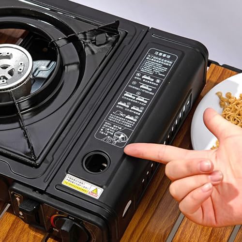 Propanofen für den Innenbereich | Tragbarer Ofen für Camping und Wandern, automatische Zündung, widerstandsfähig und präzise Temperaturregelung für das Kochen im Freien, zu Hause, im Freien-8