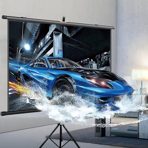 Pantalla de proyección enrollable 72" 4:3 portátil