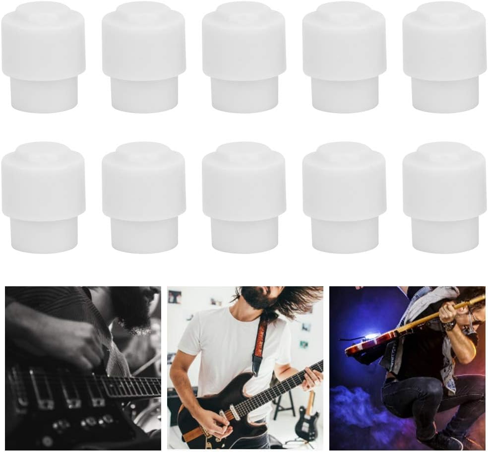 Bnineteenteam 10PCS Electric Guitar Pickup Switch Tip Cap Knob for Telecaster Tele Parts Knob Cap (White) Performance Accessory Musical Instrument Accessories - Image 3