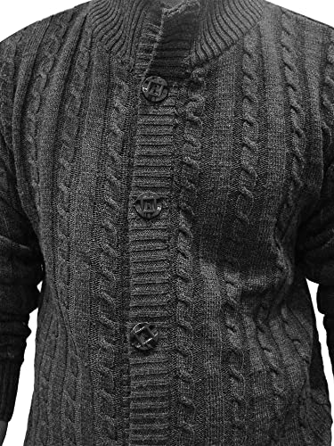 Image of Matelco Mens Woollen Buttoned Sweater Full Sleeves for Winters