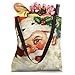 Vintage Santa Claus St Nicholas Old Fashioned Christmas Gift Tote Bag