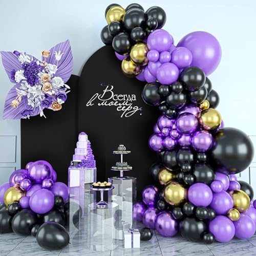SuuWoee Arch Backdrop Stand Set of 2 With Black Cover (7.2FT+6FT) Gold Metal Wedding Arch Stand Balloon Arched for Birthday Party Baby Shower Graduation Ceremony Decoration by SuuWoee - Image 7