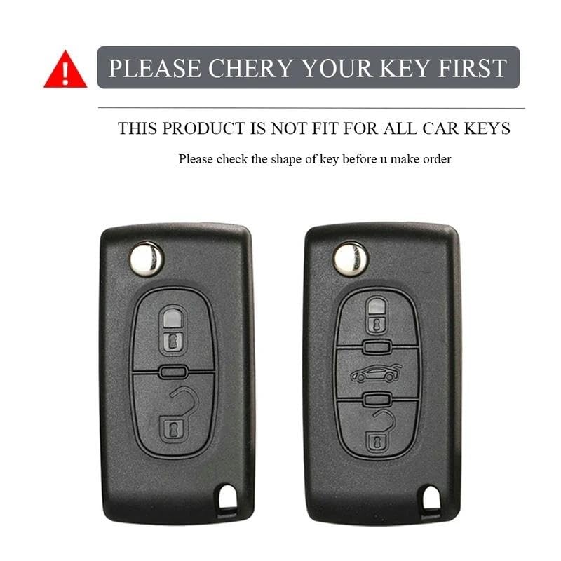 Coque de clé cassée ? Solution argent 2 boutons pour C3 C4 Berlingo - 2