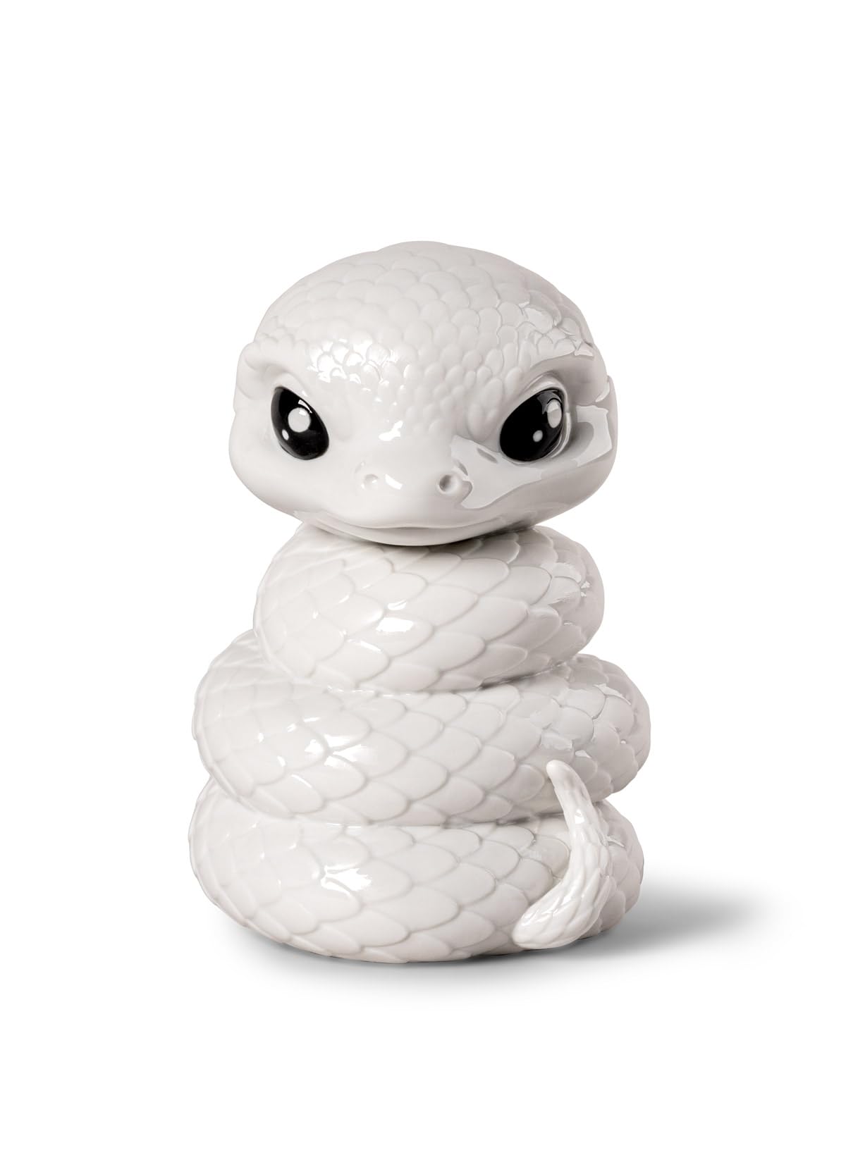 Figurine en porcelaine bébé serpent Lladró zodiaque chinois blanc