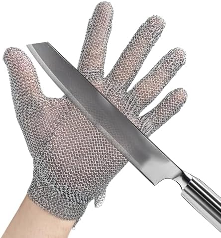 GOL-SIV ANSI A9 Cut Resistant Stainless Steel Metal Mesh Chain Ma...